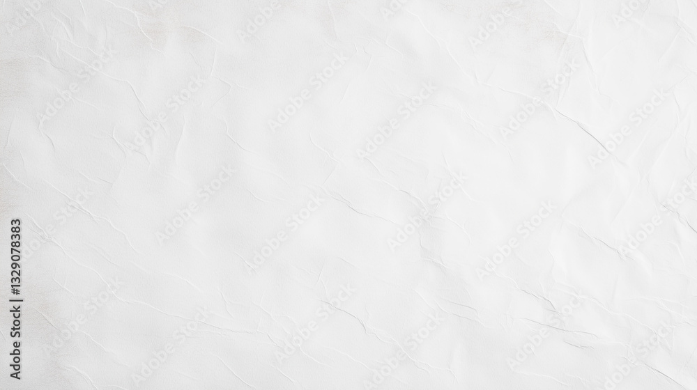 Aufkleber Crumpled white paper texture with subtle creases and folds, ideal for backgrounds or design elements. simplicity and neutral tone make it versatile for various creative projects