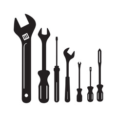 Mechanical tools accessories vector image 