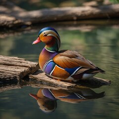 duck in the water