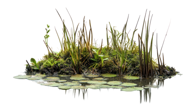 PNG Aquatic nature plants water.