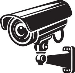 Security Camera Silhouette Vector Design