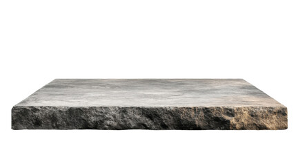 grey concrete floor isolated on white background