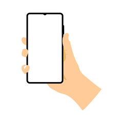 hand holding smartphone