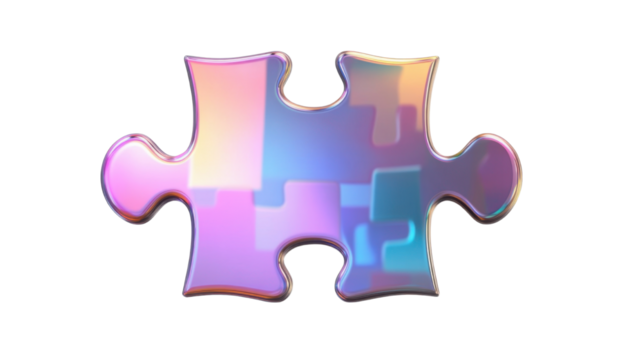 jigsaw puzzle piece isolated on white background