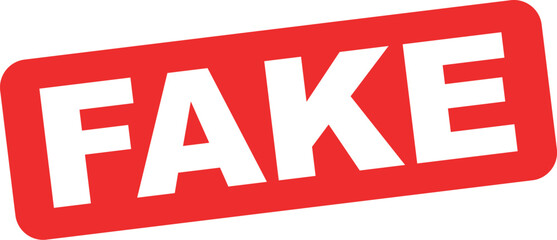 Fake rubber stamp. vector illustration
