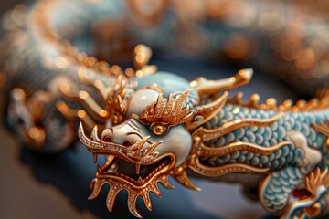 Fototapeta premium The art of jewelry craftsmanship: ornaments with Eastern motifs