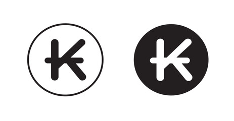 Kip line icon vector set.