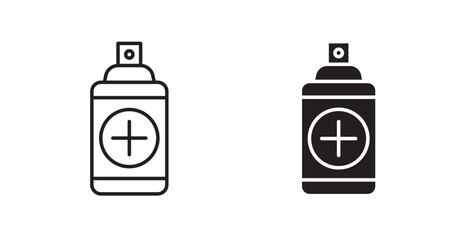Medical pump line icon vector set.