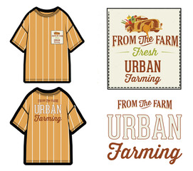 kids stripes t-shirt, tee, t shirt, placement print, urban farming, badge, children, boys fashion, oversized tee, fashion print design, artwork