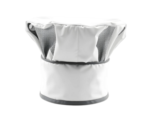 White chef hat isolated on a transparent background