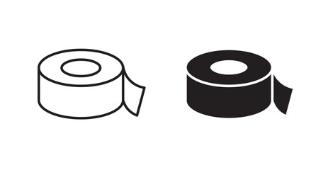Tape line icon vector set.