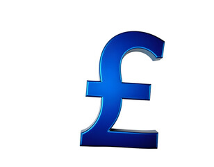 3d blue pound sign isolated on transparent background with clipping path