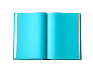 Blue book isolated on a transparent background