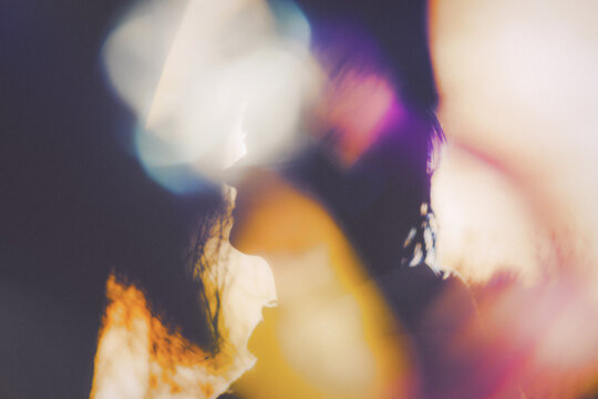 dreamy silhouette of person