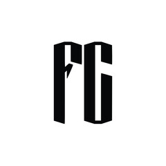 FC monogram logo design letter text name symbol monochrome logotype alphabet character simple logo