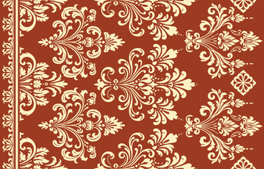 Ethnic Motifs Ikat floral paisley embroidery floral. ikat Saree Sarong oriental pattern traditional.Ikat embroidery style abstract embroidery design for texture,fabric,clothing,wrapping,decoration