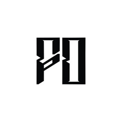 FD monogram logo design letter text name symbol monochrome logotype alphabet character simple logo