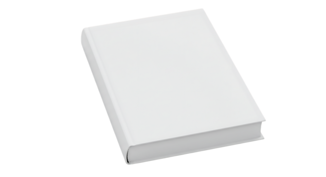 Blank White Book Mockup Isolated on Black Background Realistic Template 3d page text cover paper    