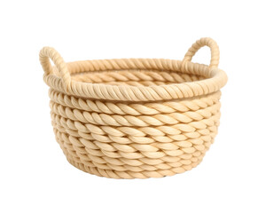 Obraz premium Wicker basket isolated on a transparent background