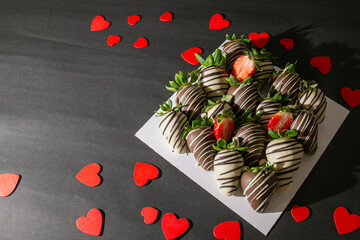 fraises chocolat