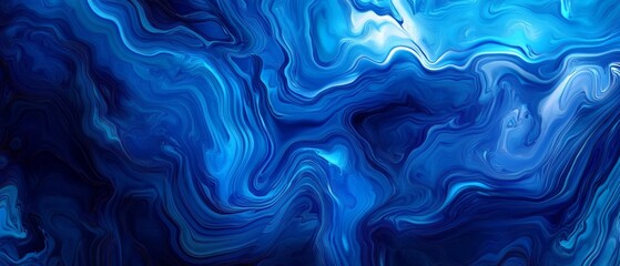 Obraz premium A vibrant cobalt blue gradient background. Featuring bright cobalt blues, deep navy, and soft cerulean. Showcasing bold energy. Ideal for tech, branding, or creative visuals