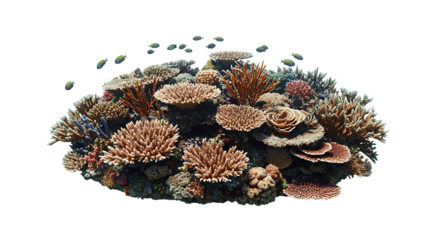 Vibrant Underwater Coral Reef Scene with Colorful Fish Tropical Ocean sea red art life blue pink    