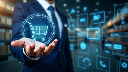 hand pushing a button