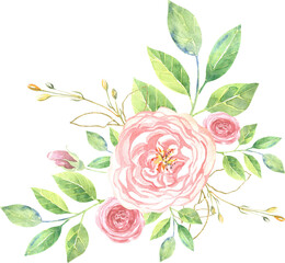 Pink flowers bouquet