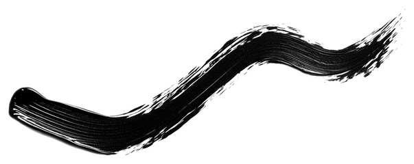 PNG Marker brush pen stroke black white.