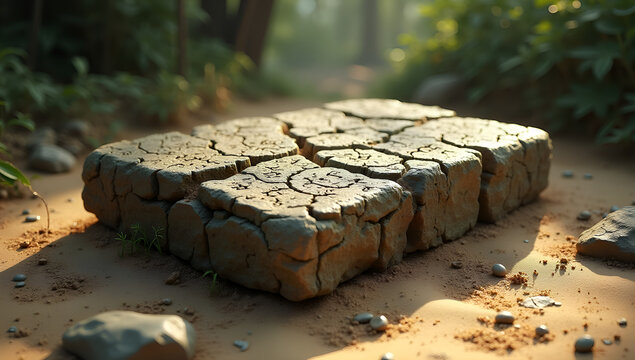 Enigmatic Relic in Nature's Canvas