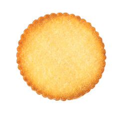 Delicious peanut butter cookies on a white background