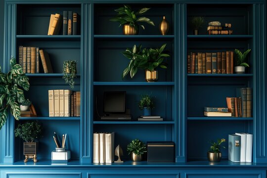 beautiful shelving. background with zoom close-up