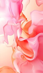 A vibrant pink to soft peach gradient background. Featuring bright pinks, soft peach tones, and hints of white. Emphasizing warmth and vitality. Ideal for feminine or energetic visuals
