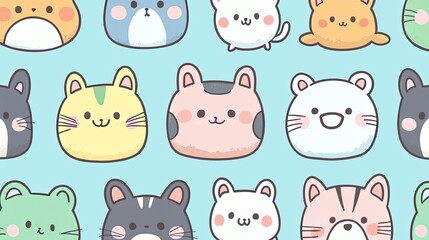 a cute animal pattern for stationery items like notebooks and planners.