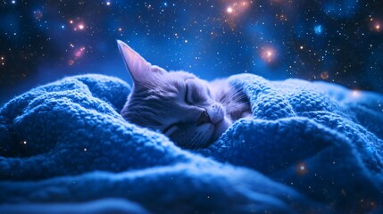 Soothing Sleeping Fantasy Creature in Cozy Blanket