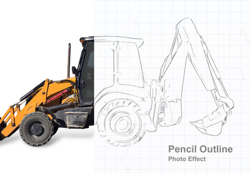 Pencil Outline Photo Effect