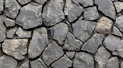 Fototapeta premium Grey stone wall texture background.