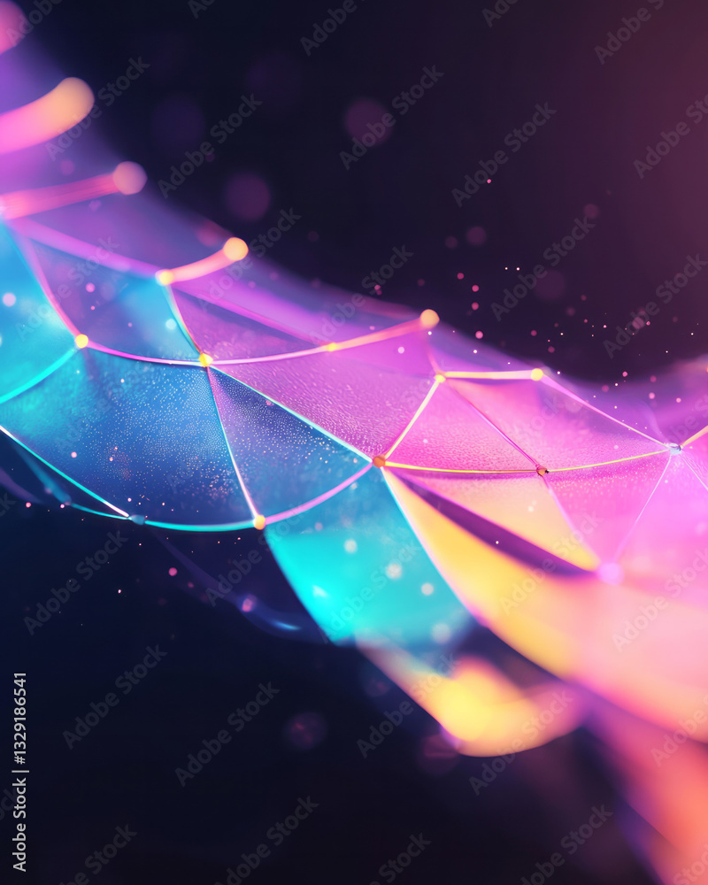 Aufkleber a close up of a colorful abstract background