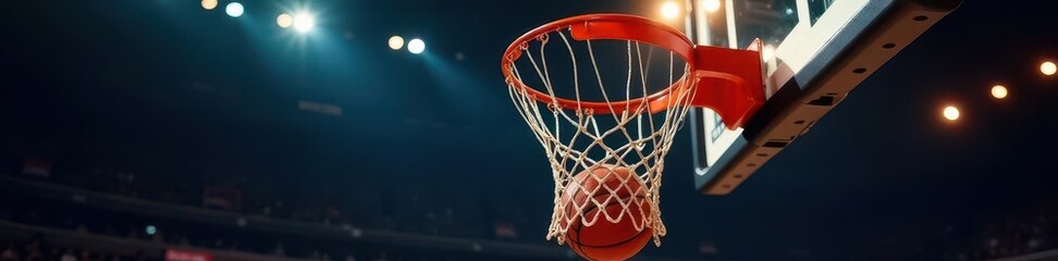 Replay of basketball game-winning three-pointer swishing through net, amazing, unbelievable