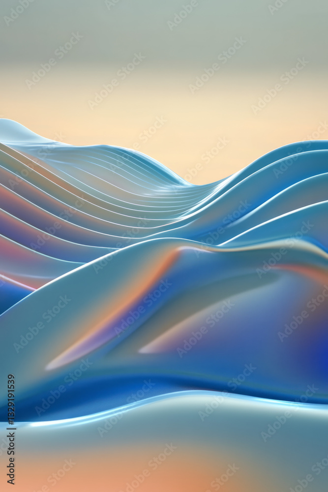 Poster abstract background with smooth lines