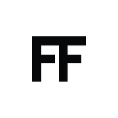 FF monogram logo design letter text name symbol monochrome logotype alphabet character simple logo