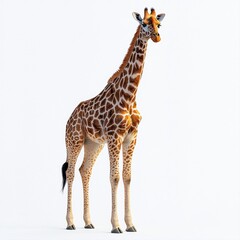 Naklejka premium Beautifully illustrated endangered species animal isolated on a clean white background for conservation awareness and education