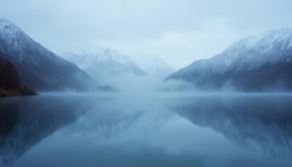 Fototapeta premium The tranquil environment of Wusuo Mountain Lake