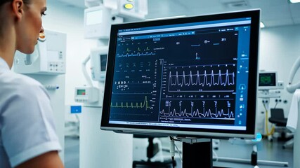 In-depth analysis of athlete health metrics in a cutting-edge laboratory environment. - Powered by Adobe
