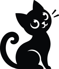 cat vector silhouettes