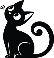 cat vector silhouettes