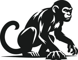 monkey ready to pounce vector