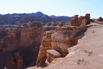 Charyn Canyon. Valley of Castles. The State National Nature Park.