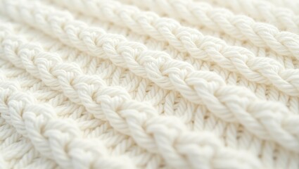 white cable knit design textured sample