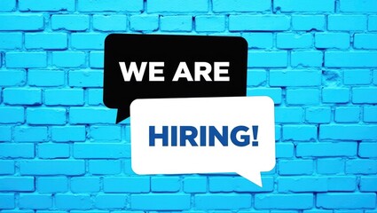 Fototapeta premium Banner for We Are Hiring